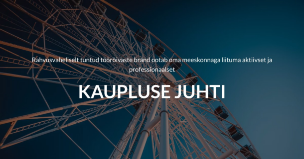KAUPLUSE JUHATAJA