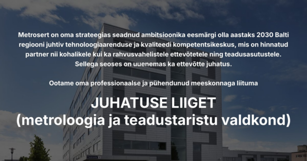 JUHATUSE LIIGE (METROLOOGIA JA TEADUSTARISTU VALDKOND)
